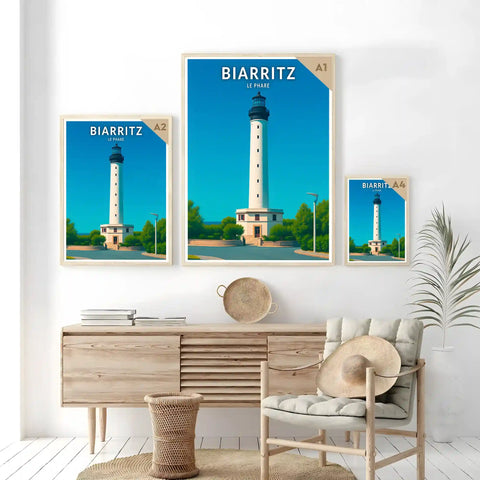 Affiche - Biarritz - Le Phare