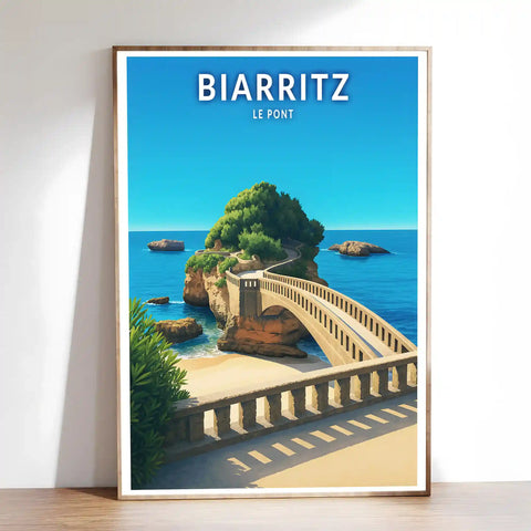 Affiche - Biarritz - Le Pont