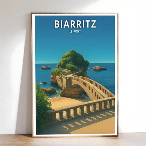 Affiche - Biarritz - Le Pont