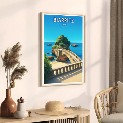 Affiche - Biarritz - Le Pont