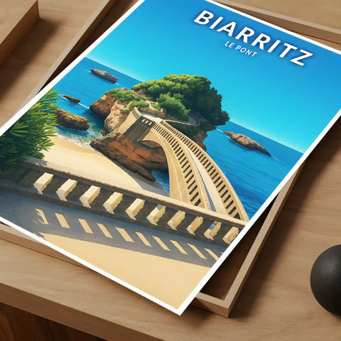 Affiche - Biarritz - Le Pont