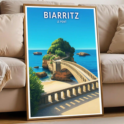 Affiche - Biarritz - Le Pont