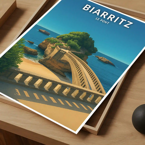 Affiche - Biarritz - Le Pont