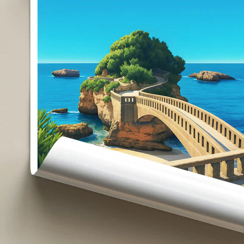 Affiche - Biarritz - Le Pont