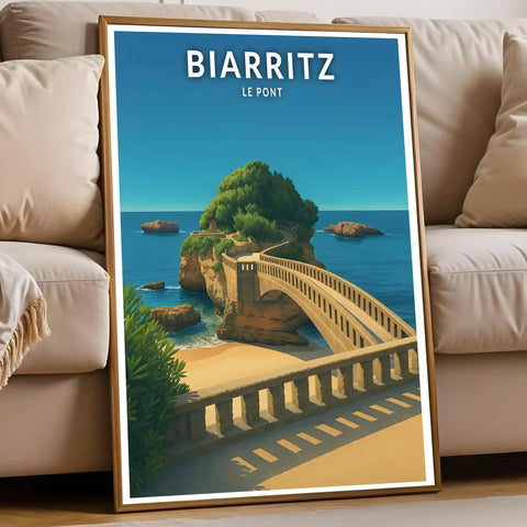 Affiche - Biarritz - Le Pont