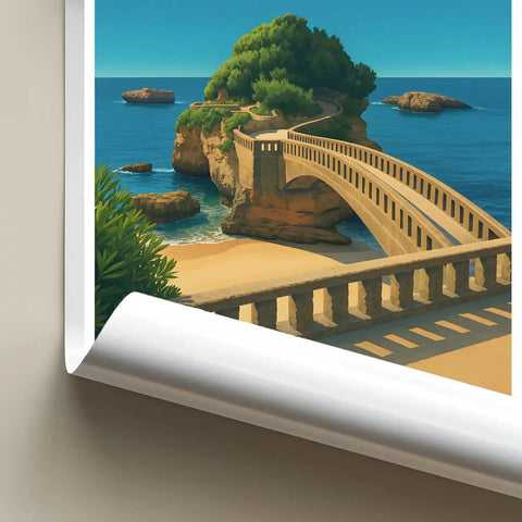 Affiche - Biarritz - Le Pont