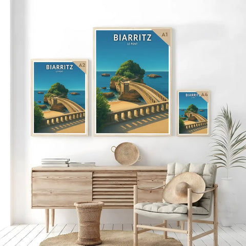 Affiche - Biarritz - Le Pont