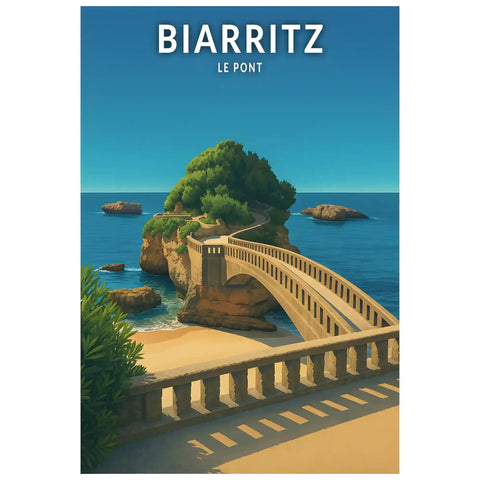 Affiche - Biarritz - Le Pont