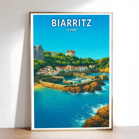 Affiche - Biarritz - Le Port