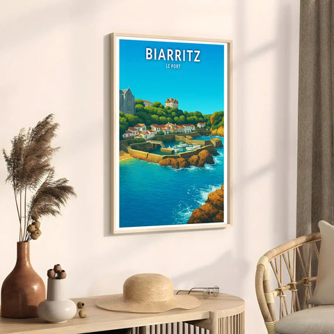 Affiche - Biarritz - Le Port