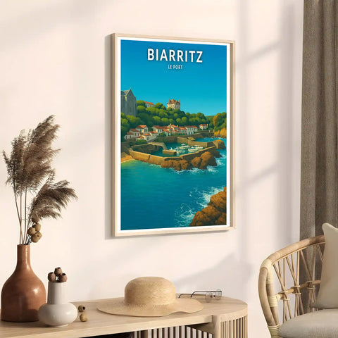 Affiche - Biarritz - Le Port