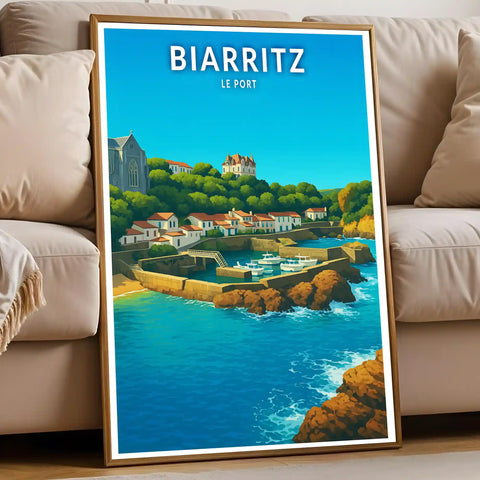 Affiche - Biarritz - Le Port