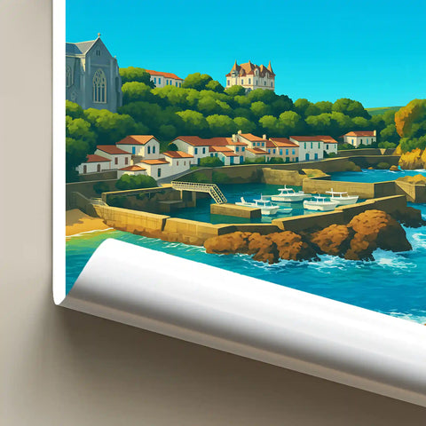 Affiche - Biarritz - Le Port
