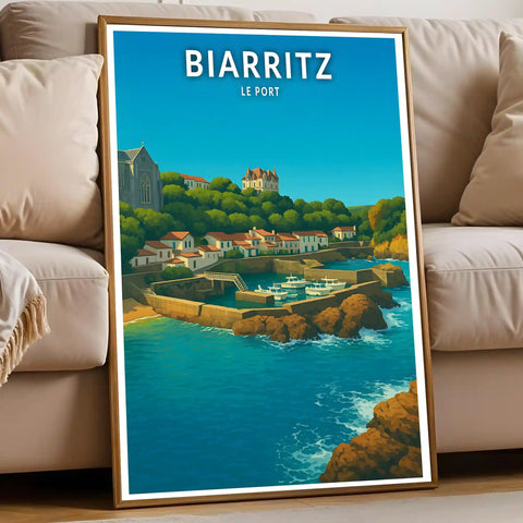 Affiche - Biarritz - Le Port