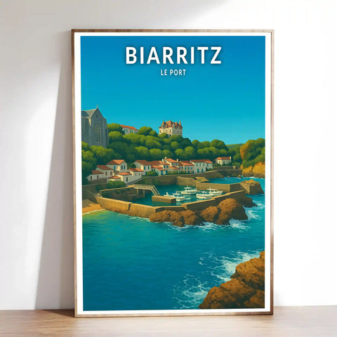Affiche - Biarritz - Le Port