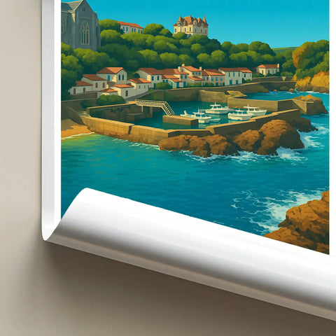 Affiche - Biarritz - Le Port