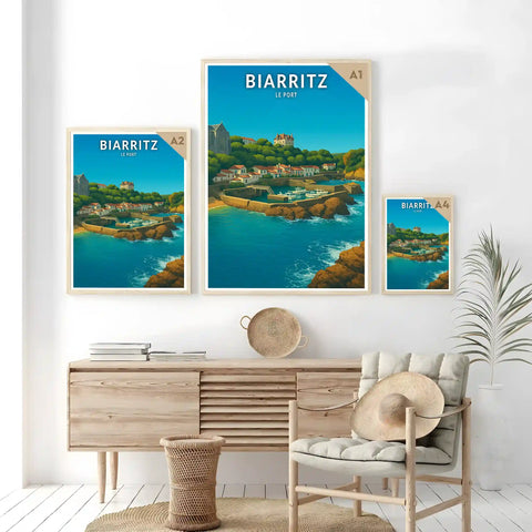 Affiche - Biarritz - Le Port