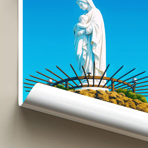 Affiche - Biarritz - Rocher de la Vierge