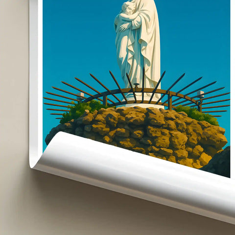 Affiche - Biarritz - Rocher de la Vierge