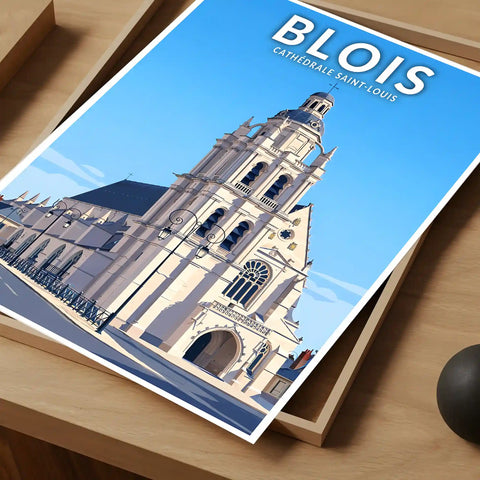 Affiche - Blois - Cathédrale Saint-Louis