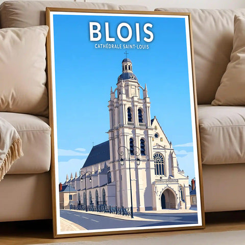 Affiche - Blois - Cathédrale Saint-Louis