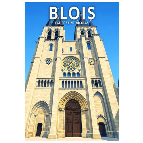 Affiche - Blois - Église Saint-Nicolas