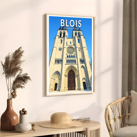Affiche - Blois - Église Saint-Nicolas