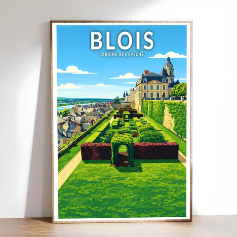Affiche - Blois - Jardins de l’Évêché