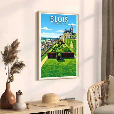 Affiche - Blois - Jardins de l’Évêché