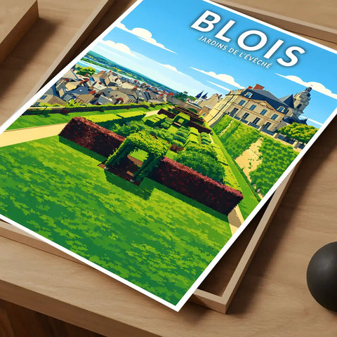 Affiche - Blois - Jardins de l’Évêché
