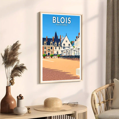 Affiche - Blois - Place du Château