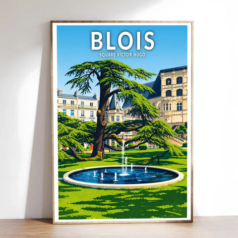 Affiche - Blois - Square Victor Hugo
