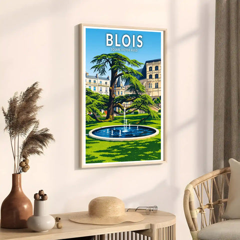Affiche - Blois - Square Victor Hugo