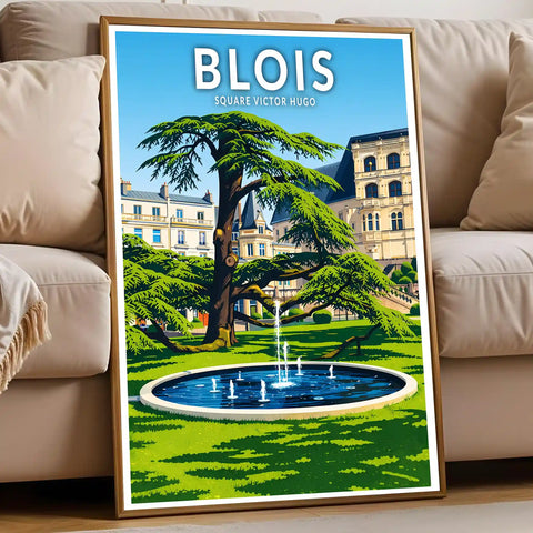 Affiche - Blois - Square Victor Hugo