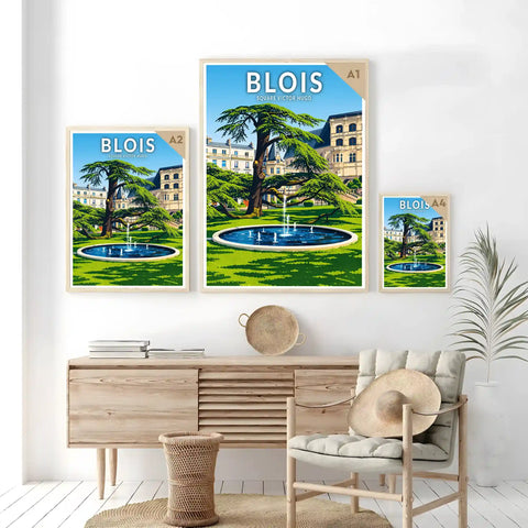 Affiche - Blois - Square Victor Hugo