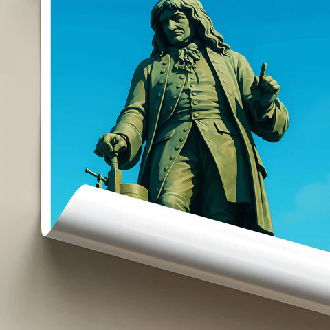 Affiche - Blois - Statue de Denis Papin