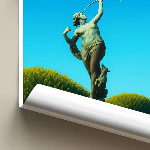 Affiche - Blois - Statue de Diane
