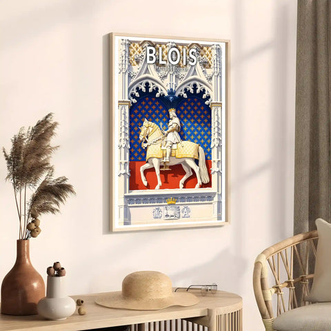 Affiche - Blois - Statue de Louis XII