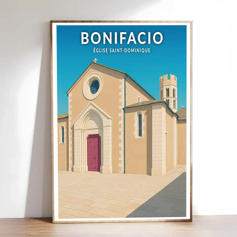Affiche - Bonifacio - Église Saint-Dominique