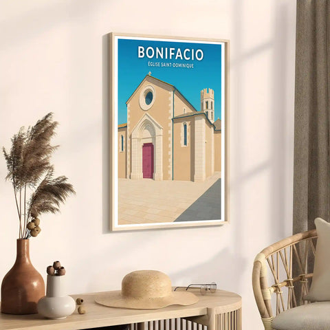 Affiche - Bonifacio - Église Saint-Dominique