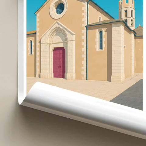 Affiche - Bonifacio - Église Saint-Dominique
