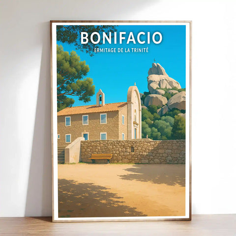 Affiche - Bonifacio - Ermitage de la Trinité