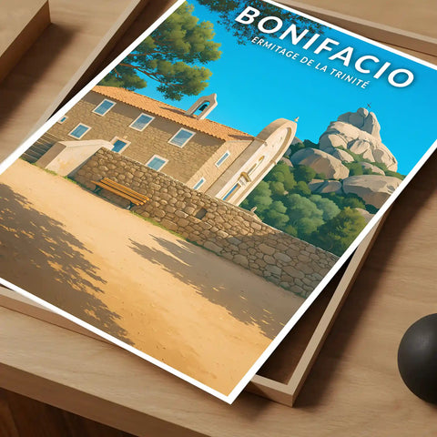 Affiche - Bonifacio - Ermitage de la Trinité