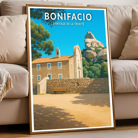 Affiche - Bonifacio - Ermitage de la Trinité