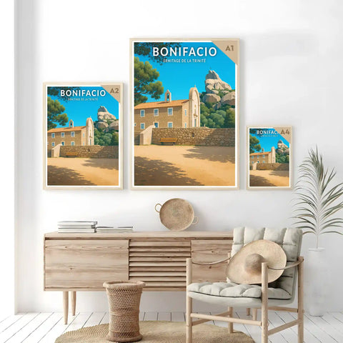 Affiche - Bonifacio - Ermitage de la Trinité