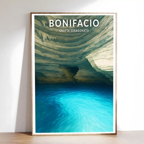 Affiche - Bonifacio - Grotta Sdragonato