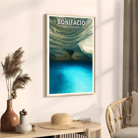 Affiche - Bonifacio - Grotta Sdragonato