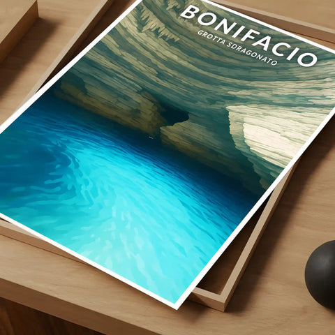 Affiche - Bonifacio - Grotta Sdragonato