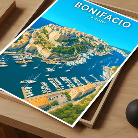 Affiche - Bonifacio - La Marina