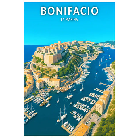 Affiche - Bonifacio - La Marina